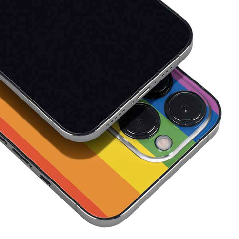 Vertical Rainbow Flag iPhone 16 Pro Skin